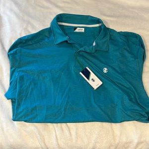 XXL IZOD BLUE GOLF SHIRT.